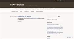 Desktop Screenshot of dawgtracker.wordpress.com