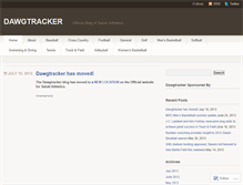 Tablet Screenshot of dawgtracker.wordpress.com