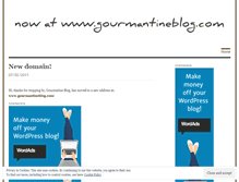 Tablet Screenshot of gourmantine.wordpress.com