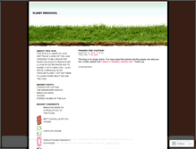 Tablet Screenshot of planetpreschool.wordpress.com