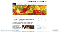 Desktop Screenshot of gummybeardiaries.wordpress.com
