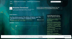 Desktop Screenshot of brandondevotional.wordpress.com