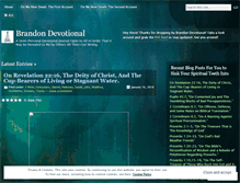 Tablet Screenshot of brandondevotional.wordpress.com