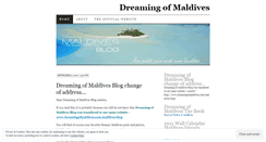 Desktop Screenshot of dreamingofmaldives.wordpress.com