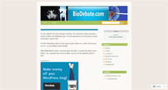 Desktop Screenshot of biodebate.wordpress.com