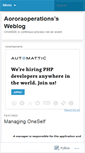 Mobile Screenshot of aororaoperations.wordpress.com