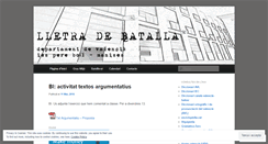 Desktop Screenshot of lletradebatalla.wordpress.com