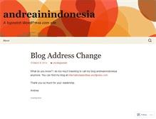 Tablet Screenshot of andreainindonesia.wordpress.com