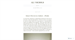 Desktop Screenshot of alinichols.wordpress.com