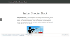 Desktop Screenshot of downloadsnipershooter.wordpress.com