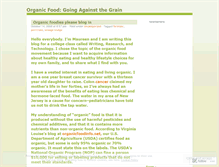 Tablet Screenshot of organicfoodnetwork.wordpress.com