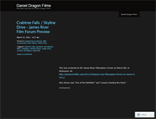 Tablet Screenshot of danieldragonfilms.wordpress.com