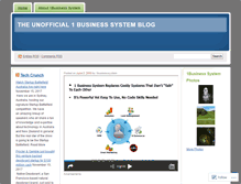 Tablet Screenshot of 1businesssystem.wordpress.com