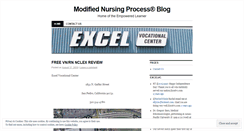 Desktop Screenshot of modifiednursingprocess.wordpress.com