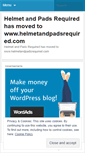 Mobile Screenshot of helmetandpadsrequired.wordpress.com