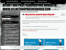 Tablet Screenshot of helmetandpadsrequired.wordpress.com