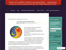 Tablet Screenshot of livinglifemakingchoices.wordpress.com