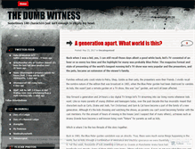 Tablet Screenshot of dumbwitness.wordpress.com