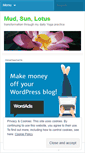 Mobile Screenshot of mudsunlotus.wordpress.com