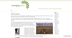 Desktop Screenshot of emerginggreen.wordpress.com