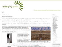 Tablet Screenshot of emerginggreen.wordpress.com