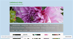 Desktop Screenshot of lifedelicacy.wordpress.com