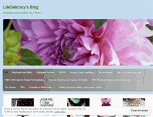 Tablet Screenshot of lifedelicacy.wordpress.com