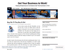 Tablet Screenshot of getyourbusinesstowork.wordpress.com