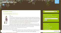 Desktop Screenshot of peachyteachy.wordpress.com