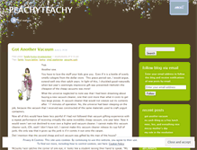 Tablet Screenshot of peachyteachy.wordpress.com