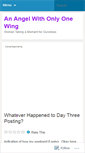 Mobile Screenshot of angelwithonlyonewing.wordpress.com
