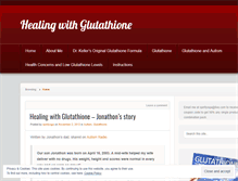Tablet Screenshot of glutathioneforhealth.wordpress.com
