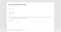 Desktop Screenshot of johnandcherylstacey.wordpress.com