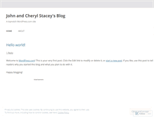 Tablet Screenshot of johnandcherylstacey.wordpress.com