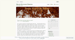 Desktop Screenshot of brassknucklebaking.wordpress.com