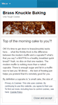 Mobile Screenshot of brassknucklebaking.wordpress.com
