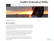 Tablet Screenshot of jenifercalandra.wordpress.com