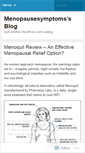 Mobile Screenshot of menopausesymptoms.wordpress.com