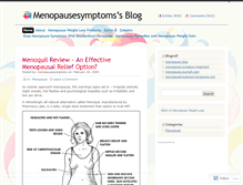 Tablet Screenshot of menopausesymptoms.wordpress.com