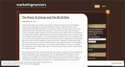 Desktop Screenshot of marketingmanners.wordpress.com