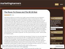 Tablet Screenshot of marketingmanners.wordpress.com