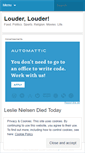 Mobile Screenshot of louderlouder.wordpress.com
