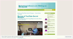 Desktop Screenshot of marketingprofessor.wordpress.com