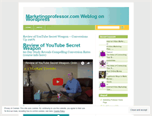 Tablet Screenshot of marketingprofessor.wordpress.com