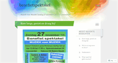 Desktop Screenshot of benefietspektakel.wordpress.com