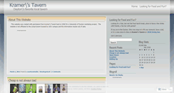 Desktop Screenshot of kramerstavern.wordpress.com
