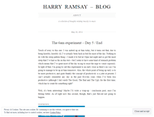 Tablet Screenshot of harryramsaymusic.wordpress.com