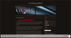 Desktop Screenshot of encoreprop.wordpress.com