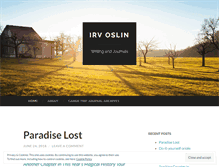 Tablet Screenshot of irvoslin.wordpress.com