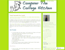 Tablet Screenshot of conquerthecollegekitchen.wordpress.com